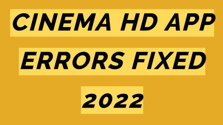 cinema hd errors