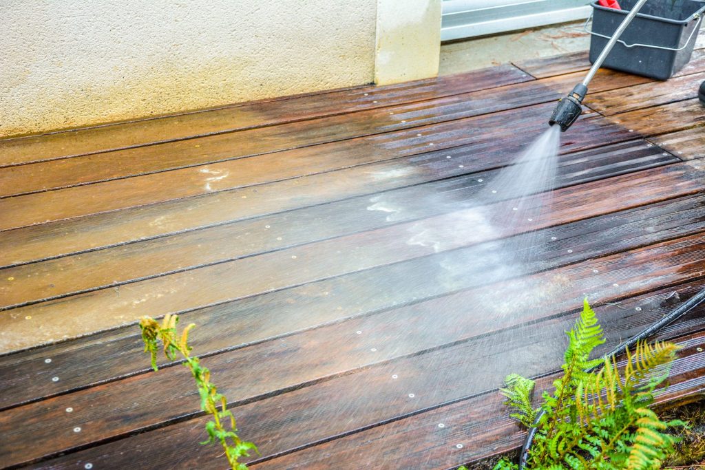 Damage was done to your deck by power washing