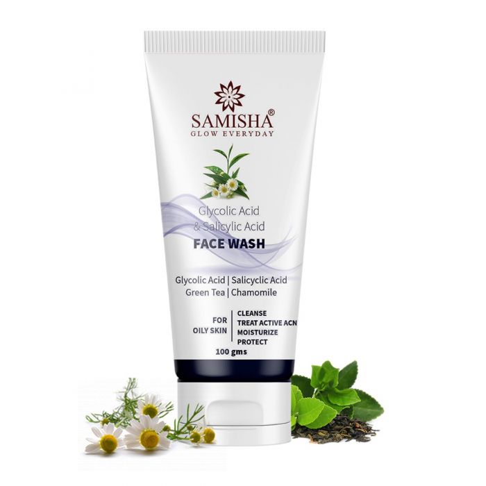 glow skin for Samisha Organic Face Wash For Oily Skin