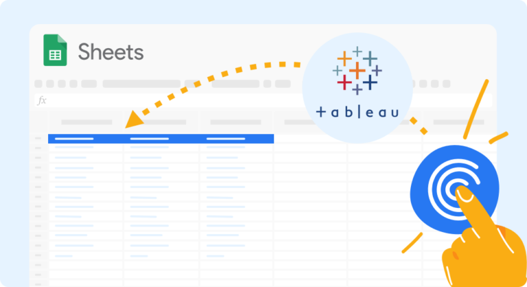 Tableau and Google Sheets